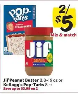Winn Dixie Jif Peanut Butter or Kellogg's Pop-Tarts offer