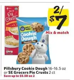 Winn Dixie Pillsbury Cookie Dough or SE Grocers Pie Crusts offer