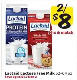 Winn Dixie Lactaid Lactose Free Milk offer