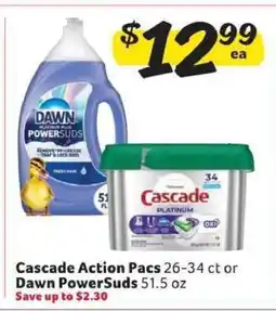 Winn Dixie Cascade Action Pacs or Dawn PowerSuds offer