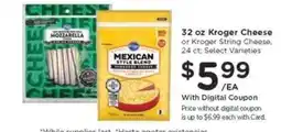 Kroger Kroger Cheese offer