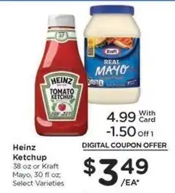 Kroger Heinz Ketchup or Kraft Mayo offer