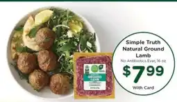 Kroger Simple Truth Natural Ground Lamb offer