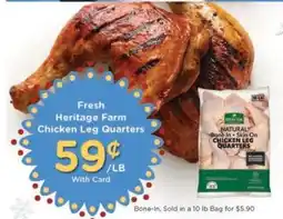 Kroger Fresh Heritage Farm Chicken Leg Quarters offer