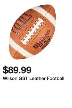 Dick's Sporting Goods Wilson GST Leather Football offer