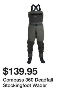 Dick's Sporting Goods Compass 360 Deadfall Stockingfoot Wader offer