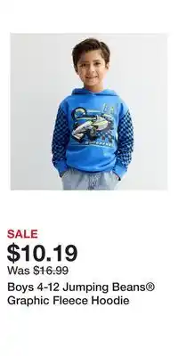 Kohl's Boys 4-12 Jumping Beans Graphic Fleece Hoodie offer