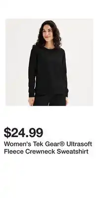 Kohl's Women's Tek Gear Ultrasoft Fleece Crewneck Sweatshirt offer