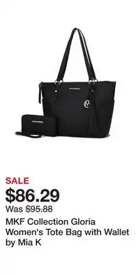 Kohl's MKF Collection Gloria Women's Tote Bag with Wallet by Mia K offer