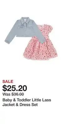 Kohl's Baby & Toddler Little Lass Jacket & Dress Set offer