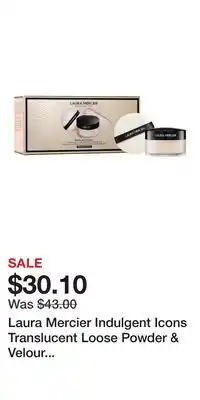 Kohl's Laura Mercier Indulgent Icons Translucent Loose Powder & Velour Puff Duo Gift Set offer