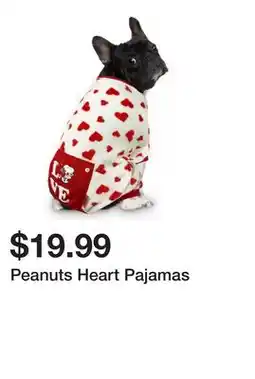 Petsmart Peanuts Heart Pajamas offer