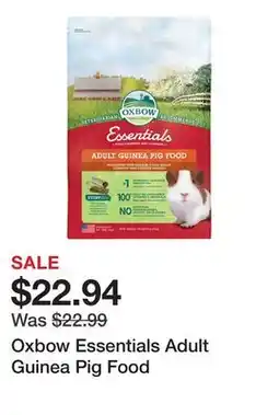 Petsmart Oxbow Essentials Adult Guinea Pig Food offer