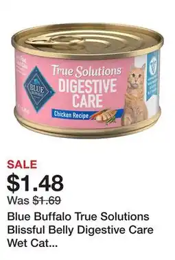 Petsmart Blue Buffalo True Solutions Blissful Belly Digestive Care Wet Cat Food - Natural, 3 oz offer