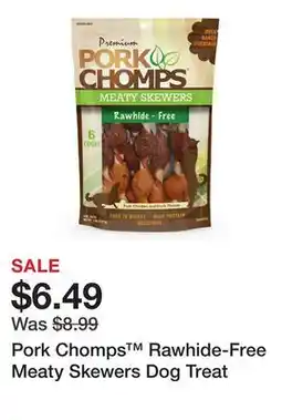 Petsmart Pork Chomps Rawhide-Free Meaty Skewers Dog Treat offer