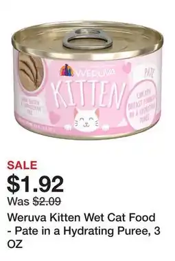 Petsmart Weruva Kitten Wet Cat Food - Pate in a Hydrating Puree, 3 OZ offer