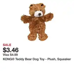 Petsmart KONG Teddy Bear Dog Toy - Plush, Squeaker offer