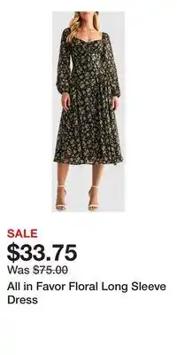 Nordstrom All in Favor Floral Long Sleeve Dress offer