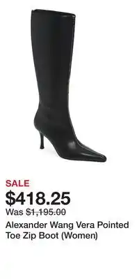 Nordstrom Alexander Wang Vera Pointed Toe Zip Boot (Women) offer