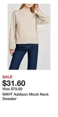 Nordstrom WAYF Addison Mock Neck Sweater offer