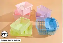 Dollar Tree Storage Bins or Baskets offer
