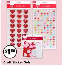 Dollar Tree Craft Sticker Sets offer