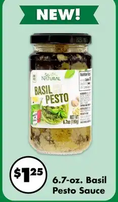 Dollar Tree 6.7-oz. Basil Pesto Sauce offer