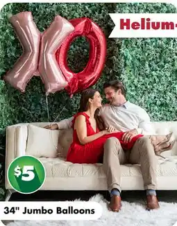 Dollar Tree 34 Jumbo Balloons offer