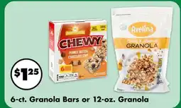 Dollar Tree 6-ct. Granola Bars or 12-oz. Granola offer