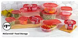 Dollar Tree McCormick Food Storage offer