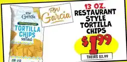 Ollie's RW Garcia RESTAURANT STYLE TORTILLA CHIPS offer
