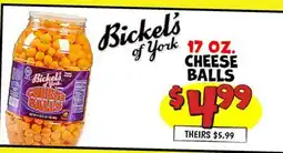 Ollie's Bickel's of York CHEESE BALLS offer
