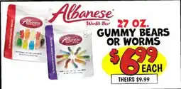 Ollie's GUMMY BEARS OR WORMS offer