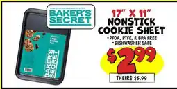 Ollie's BAKER'S SECRET NONSTICK COOKIE SHEET offer