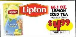 Ollie's Lipton LEMON ICED TEA offer