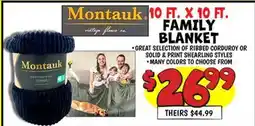 Ollie's FAMILY BLANKET offer