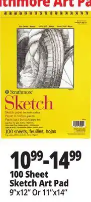 Ocean State Job Lot Strathmore 300 Series 9 x 12 Spiral Sketch Pad 100 Sheets offer