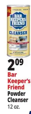 Ocean State Job Lot Bar Keepers Friend Powder Cleanser 12 oz offer