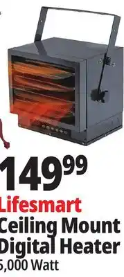 Ocean State Job Lot Lifesmart Hard-Wired Ceiling Mount Electric Space Heater offer