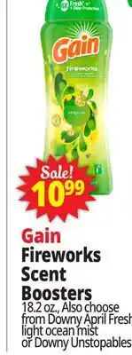 Ocean State Job Lot Gain Fireworks Scent Boosters offer