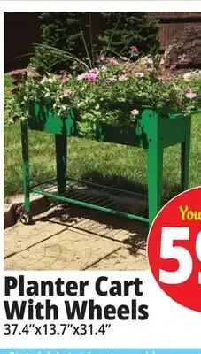 Ocean State Job Lot Planter Cart With Wheels offer