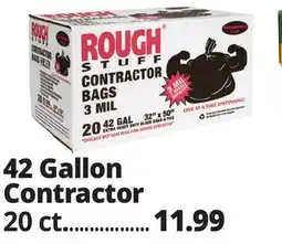 Ocean State Job Lot Rough Stuff 42 Gal Contractor Trash Bags 20 Count offer