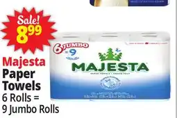 Ocean State Job Lot Majesta Paper Towels offer