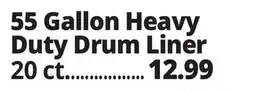 Ocean State Job Lot Rough Stuff 55 Gal Heavy-Duty Trash Bags 20 Count offer