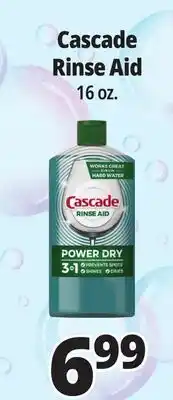 Ocean State Job Lot Cascade Rinse Aid 16 oz offer