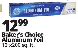 Ocean State Job Lot Baker's Choice Premium Quality Aluminum Foil Jumbo Roll 200' offer