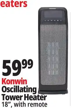 Ocean State Job Lot Konwin 18 Oscillating Ceramic Tower Heater offer
