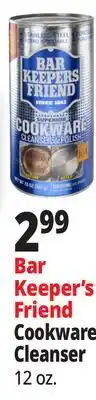 Ocean State Job Lot Bar Keepers Friend Superior Cookware Cleanser & Polish 12 oz offer
