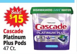 Ocean State Job Lot Cascade Platinum Plus Dishwasher Pods 47 Ct offer