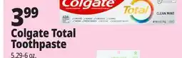 Ocean State Job Lot Colgate Total Clean Mint Toothpaste 6 oz offer